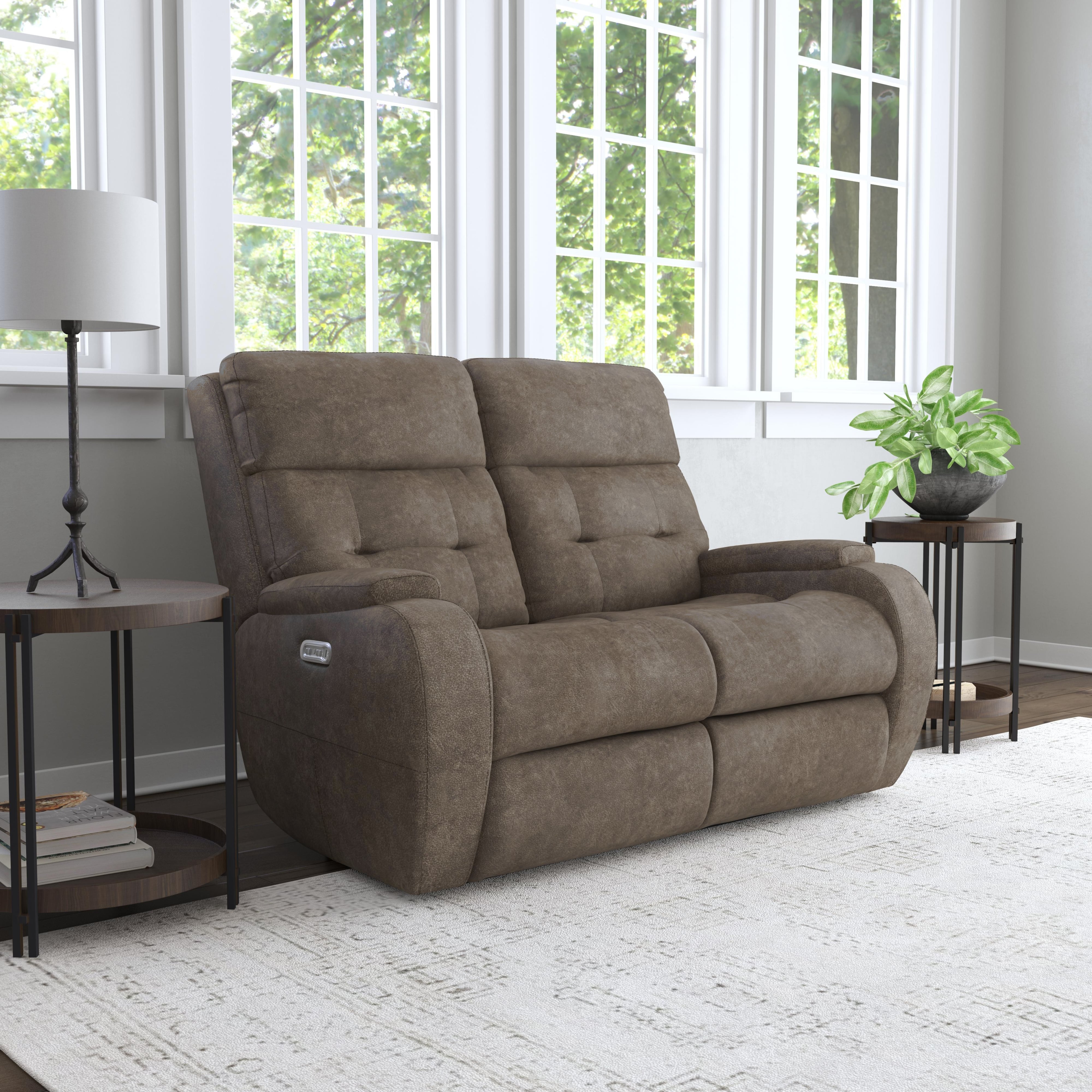 Flexsteel Strait Power Reclining Loveseat