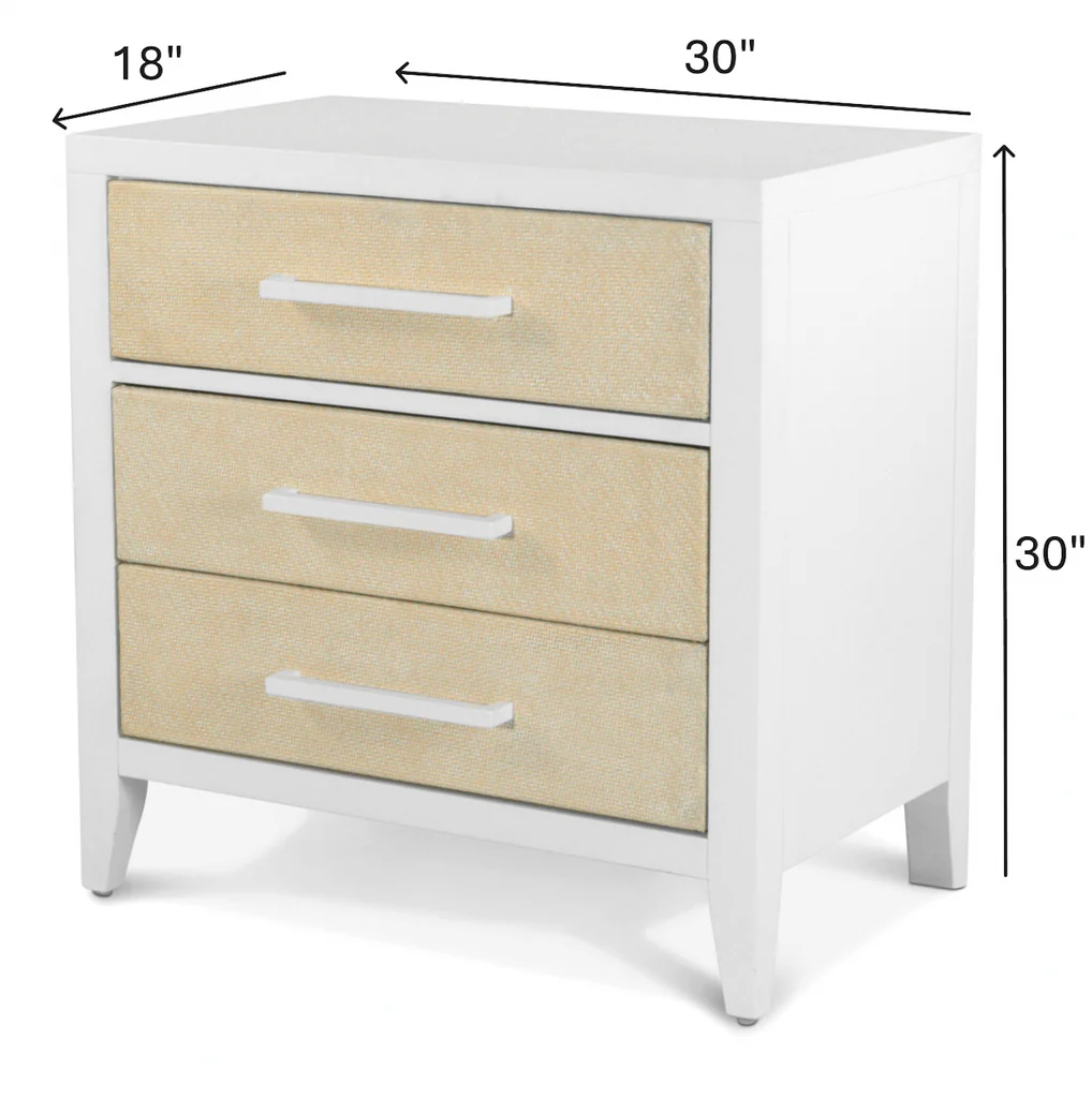 Sea Winds Trading Company Miramar Miramar 3 Drawer Nightstand