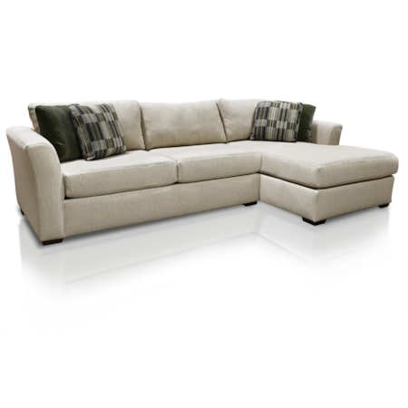 2-Piece Sectional with 4 Toss Pillows