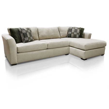 2-Piece Sectional with 4 Toss Pillows