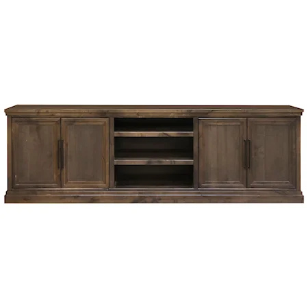 Transitional 97" TV Stand with Storage