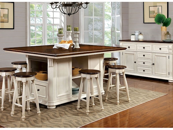 9 Piece Counter Height Dining Set