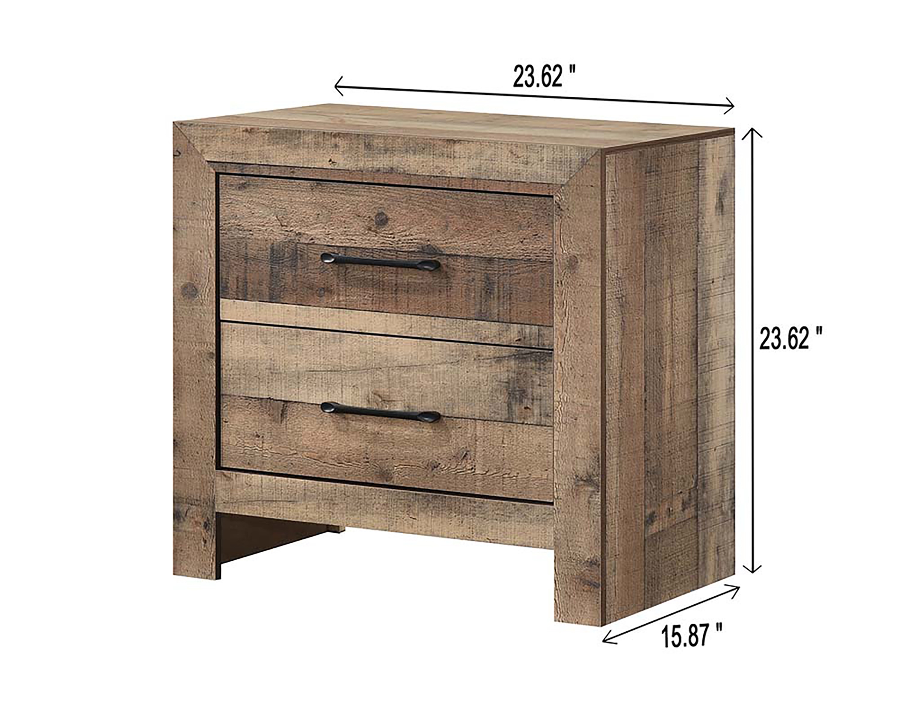 Crown Mark Elmer 2-Drawer Nightstand