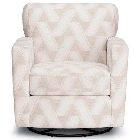 Contemporary Swivel Barrel Chair