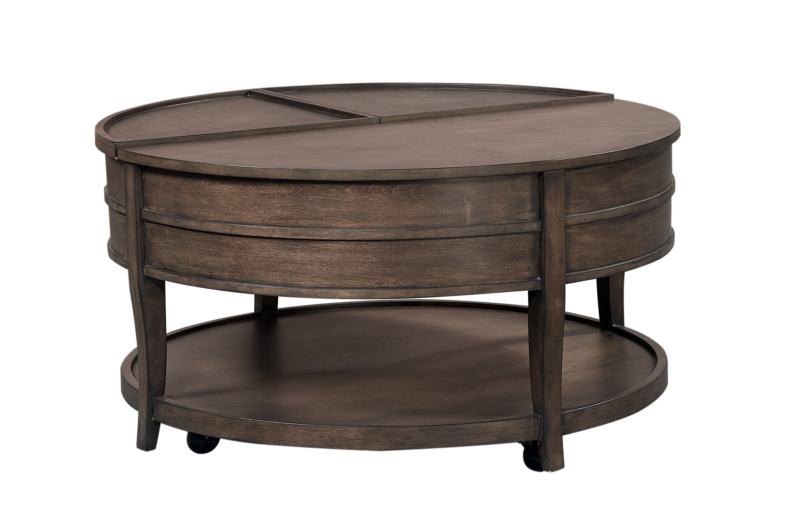 Birch round store coffee table