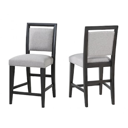 Upholstered Counter-Height Bar Stool