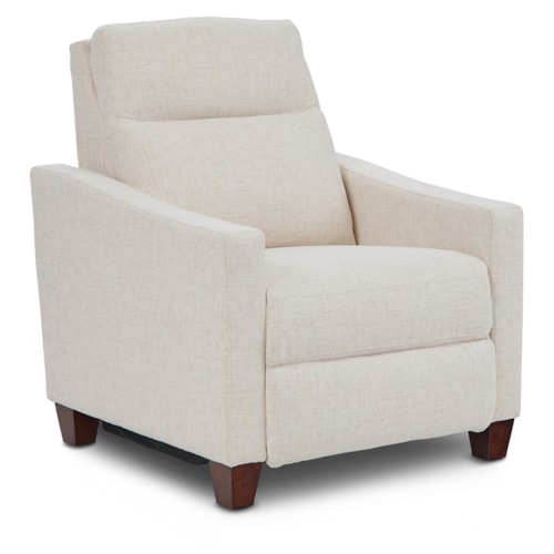 Transitional Power Reclining Chair with Power Headrest and USB Ports