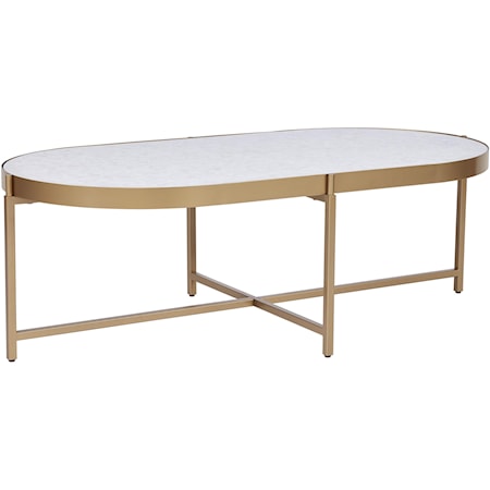 Contemporary Pearl Top Cocktail Table