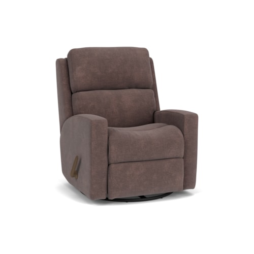 Contemporary Casual Swivel Glider Recliner