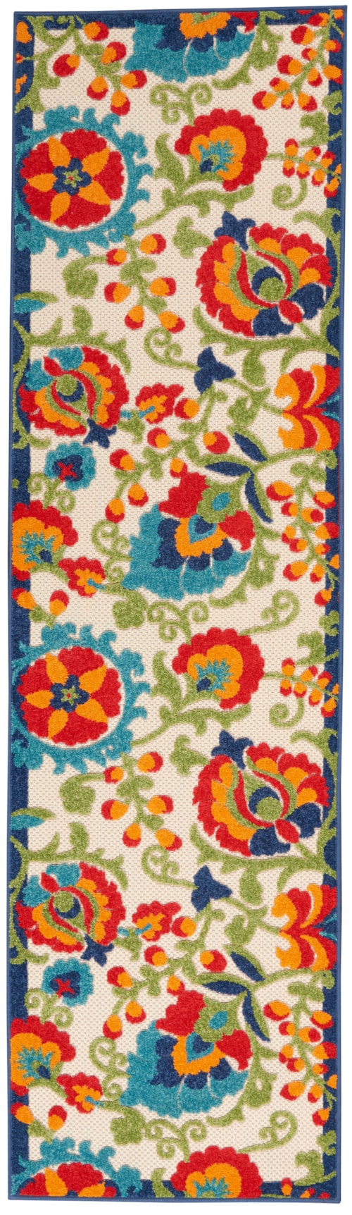 2'3"x 8' Multicolor Runner Rug