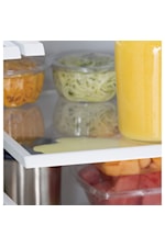 GE Appliances Refridgerators GE 21.8 Cu. Ft. Counter-Depth Side-By-Side Refrigerator Slate