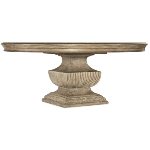 Traditional 72in Round Dining Table