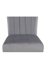 Crown Mark Pascal Transitional Upholstered Side Chair with Channel-Tufting