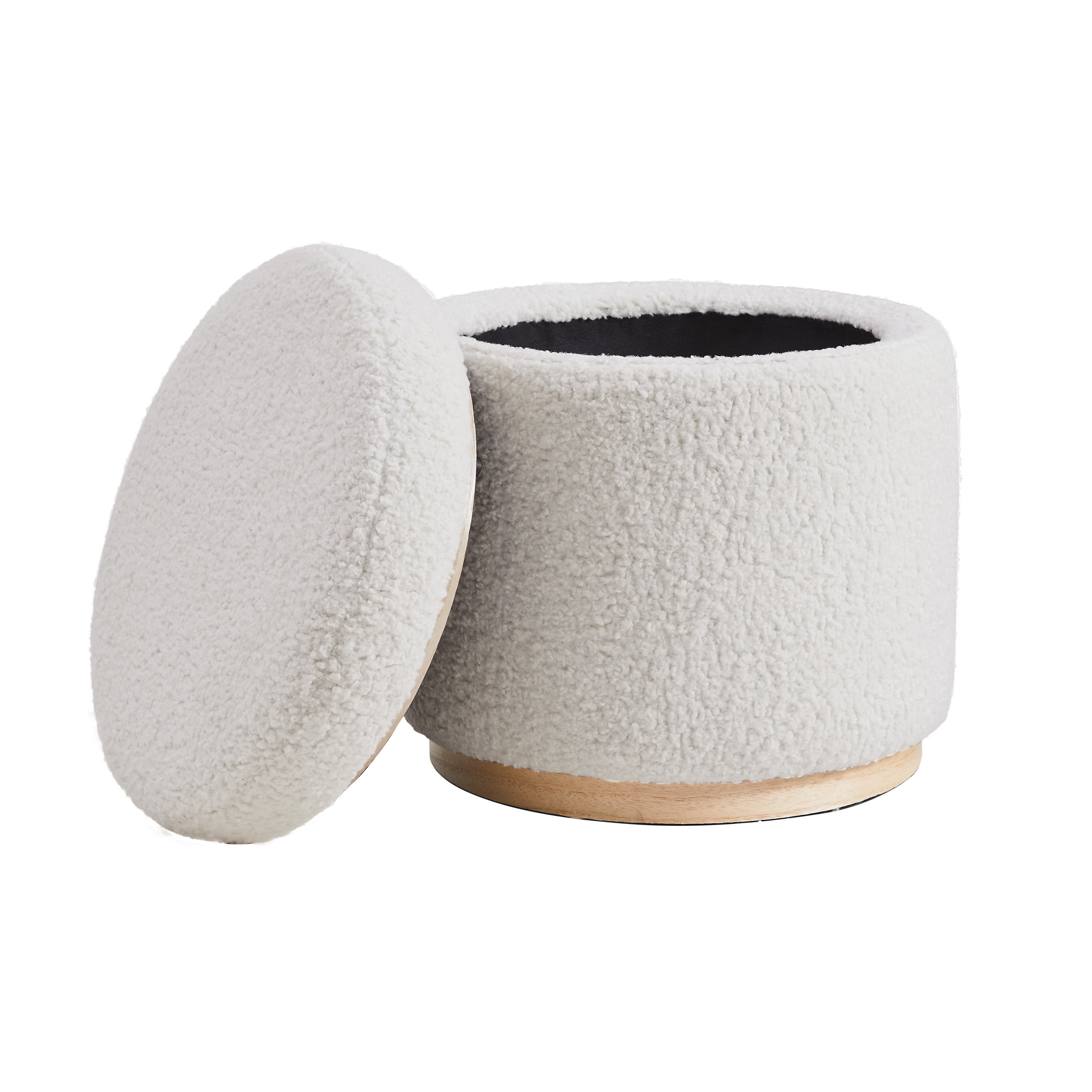 Round Storage Ottoman