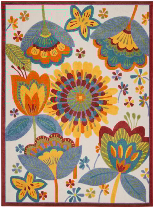 7' x 10' Multicolor Rectangle Rug