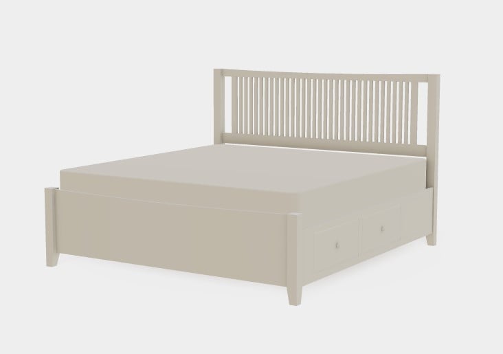 Atwood King Both Drawerside Spindle Bed