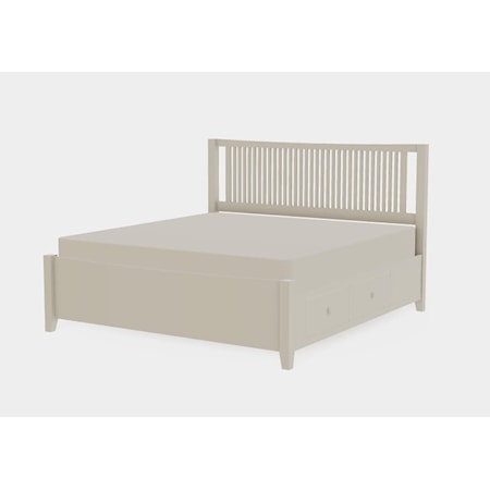 Atwood King Both Drawerside Spindle Bed