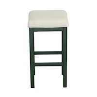 Transitional 2-Count Counter-Height Stools with Upholstered Seat