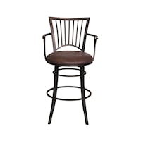 Transitional Swivel Bar Stool 