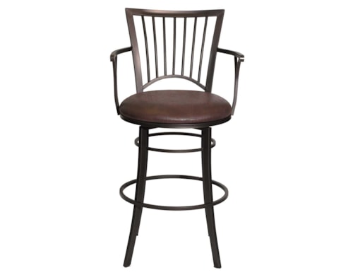 Transitional Swivel Bar Stool