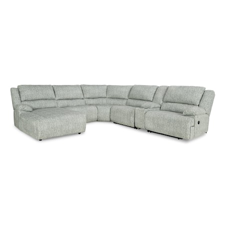 6-Piece Reclining Sectional with Chaise