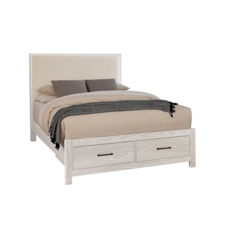 King Upholstered Storage Bed