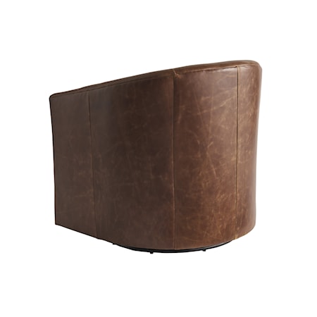 Candice Leather Swivel Chair