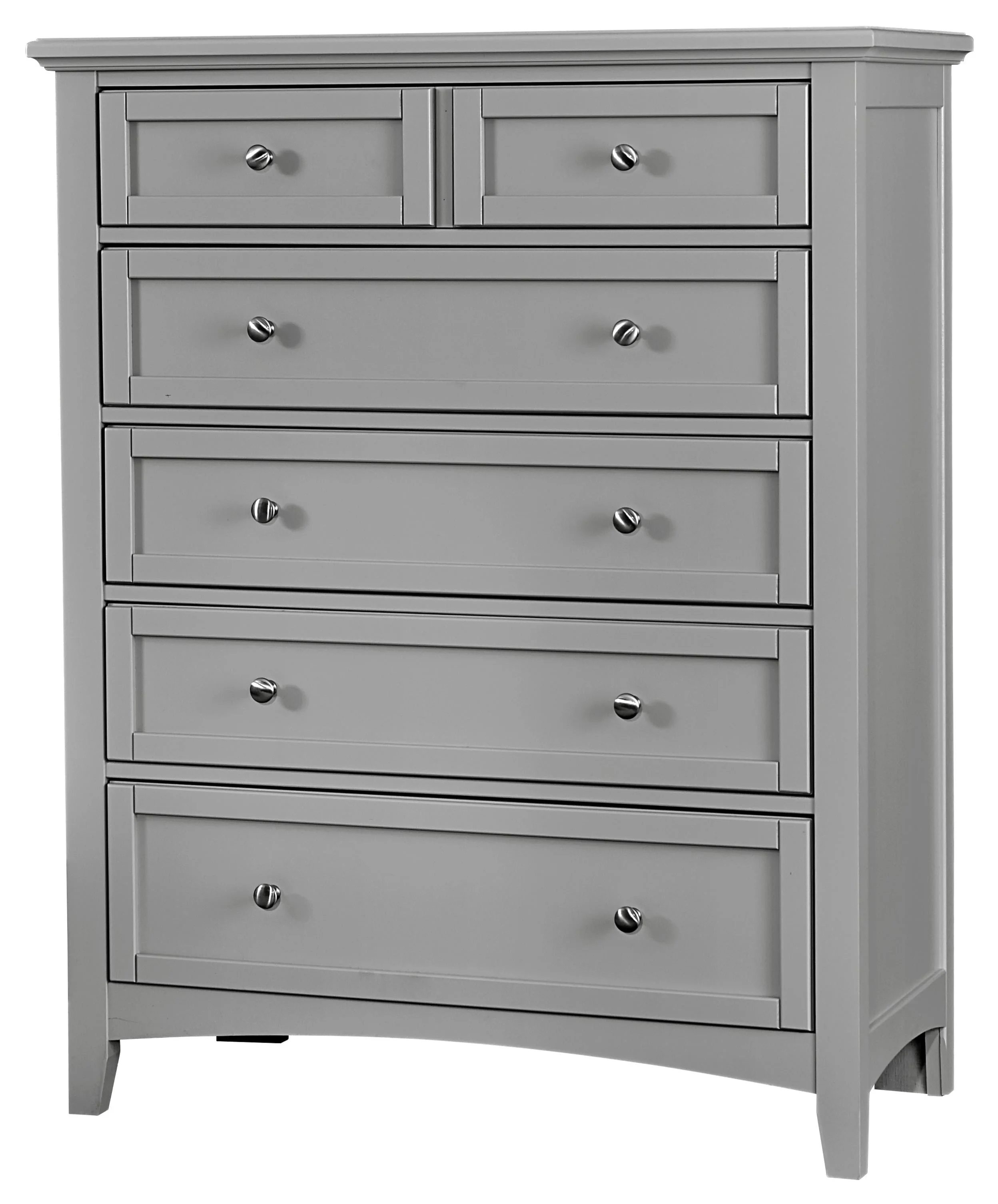 Vaughan Bassett Bonanza BB26-115 Transitional 5-Drawer Chest of Drawers ...