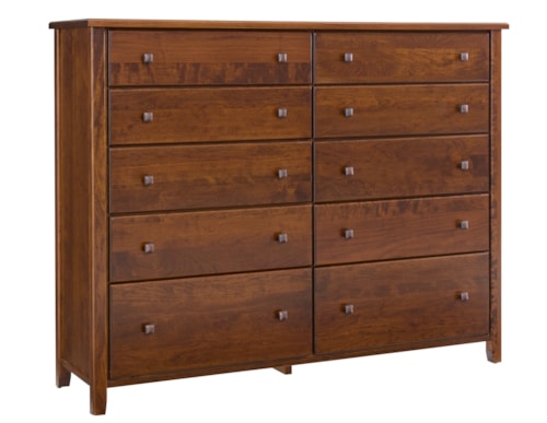 Traditional 10-Drawer Dresser