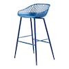 Moe's Home Collection Piazza Piazza Outdoor Barstool Blue-M2