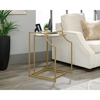 Contemporary Nesting Tables with Safety Tempered Glass