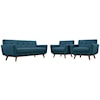 Modway Engage Armchairs and Loveseat Set