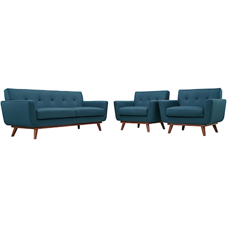 Armchairs and Loveseat Set