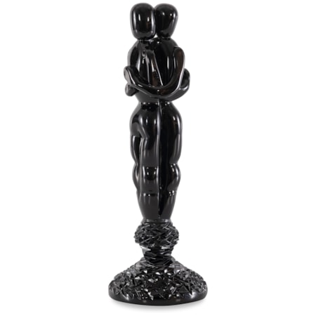 Black Crystal Figurine