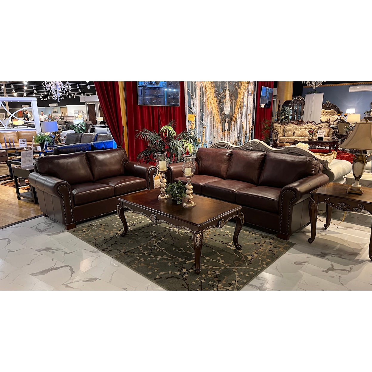 New Classic Furniture Gianni Leather Loveseat