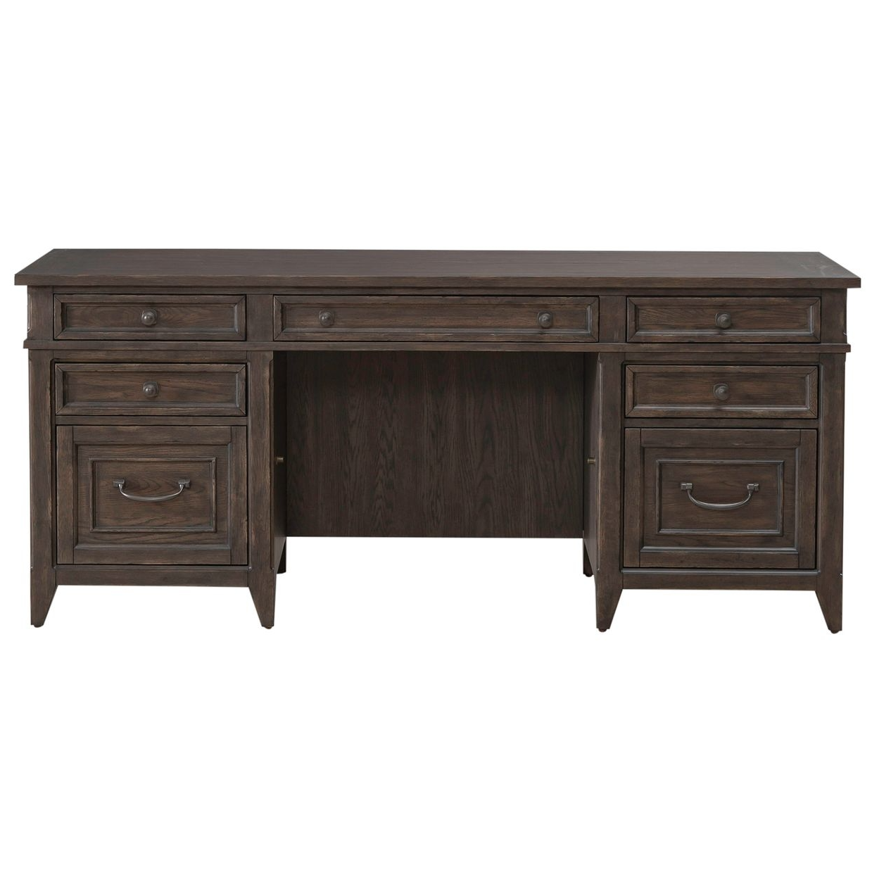 Liberty Furniture Paradise Valley 7-Drawer Executive Desk