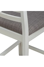 Liberty Furniture Brook Bay Transitional Slat Back Upholstered Counter Chair with Nylon Chair Glides