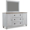 Signature Design by Ashley Furniture Haven Bay Dresser & Mirror