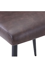 Jofran Burke Maddox Contemporary Upholstered Dining Chair - Dark Brown