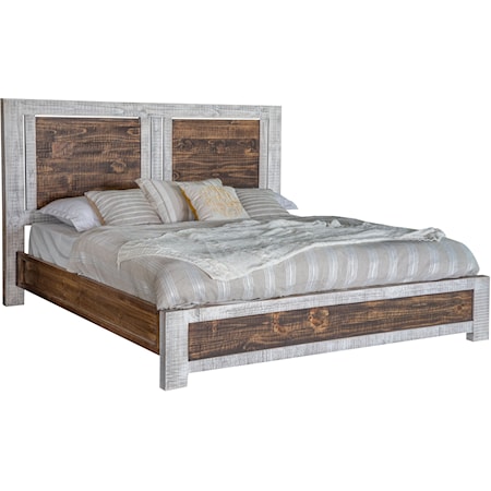 Rustic King Platform Bed