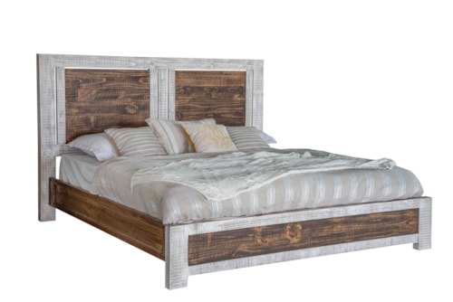 Rustic Queen Platform Bed