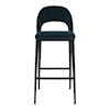 Moe's Home Collection Roger Roger Barstool Teal Velvet