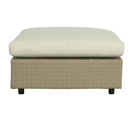 Transitional Outdoor Ottoman