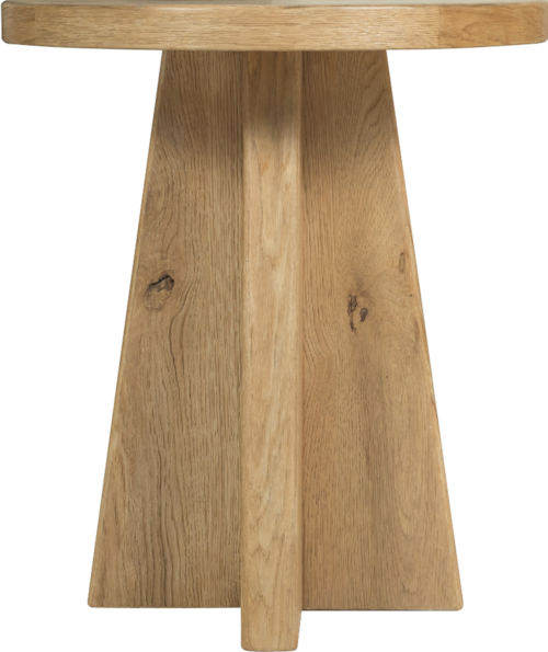 Transitional 22" Round Pedestal End Table