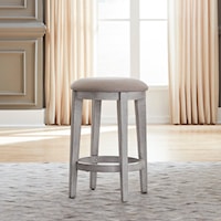 Farmhouse Upholstered Console Stool