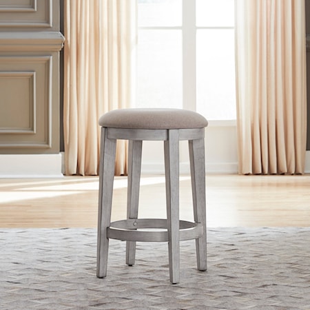 Upholstered Console Stool