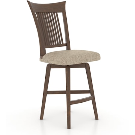 Traditional Customizable Swivel Stool