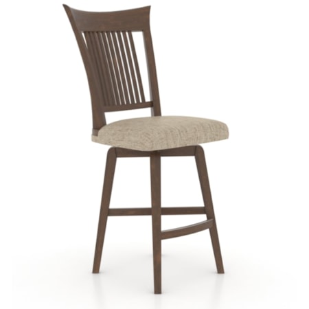 Upholstered fixed stool