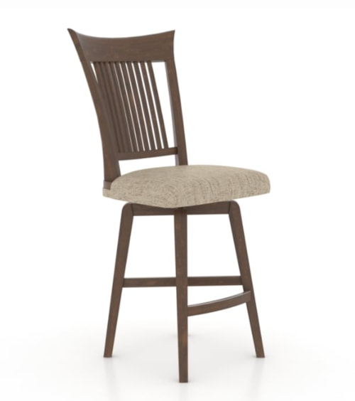 Traditional Customizable Swivel Stool
