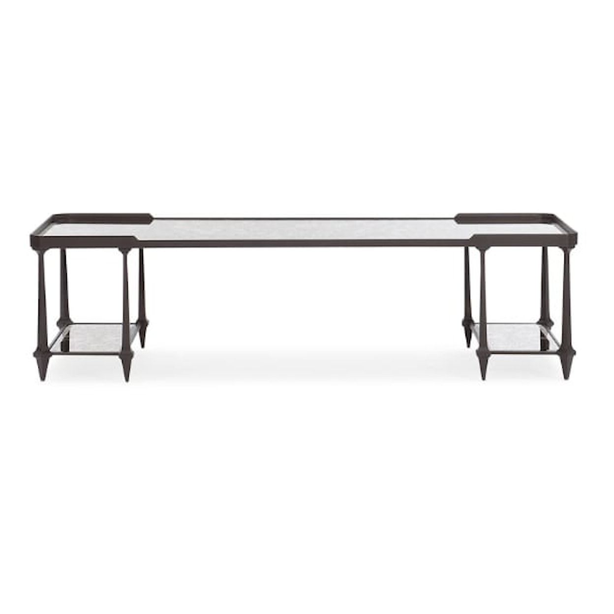 Caracole Caracole Classic Be All Coffee Table with Stone Top